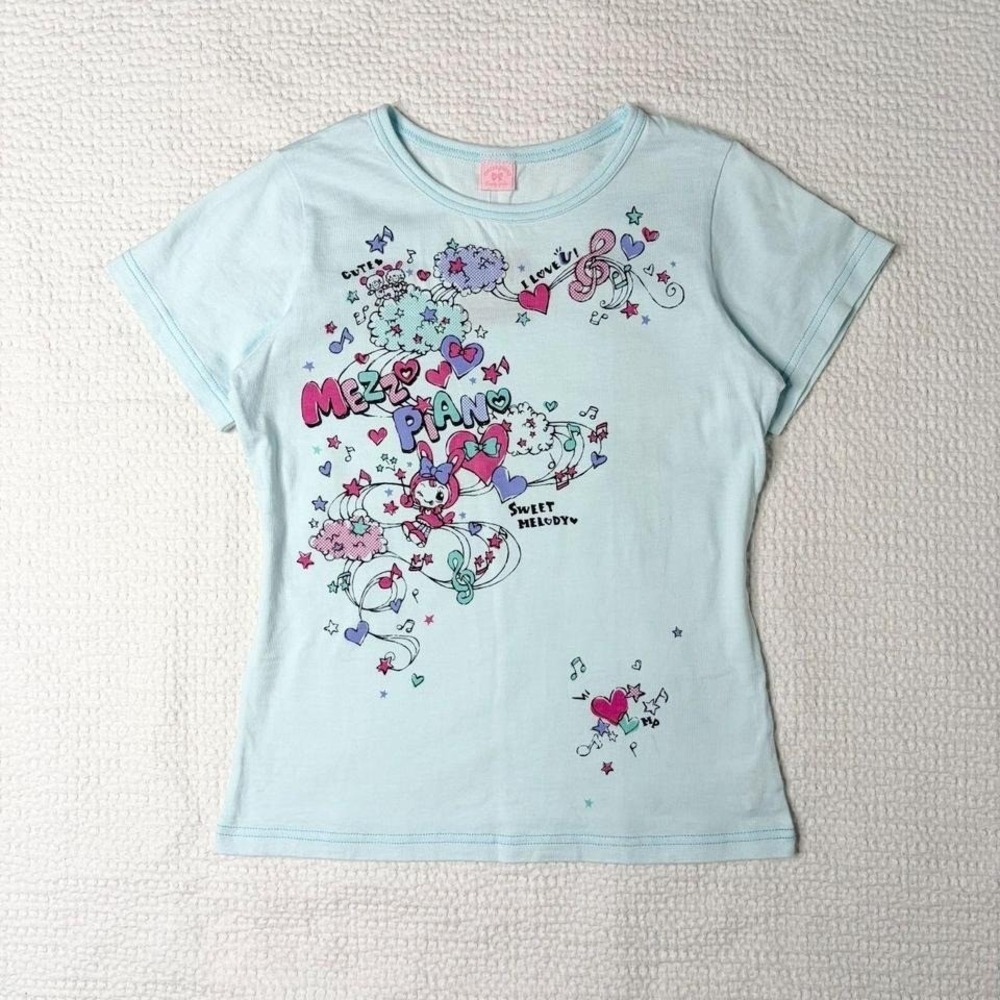 Mezzo Piano graphic baby tee from japan
